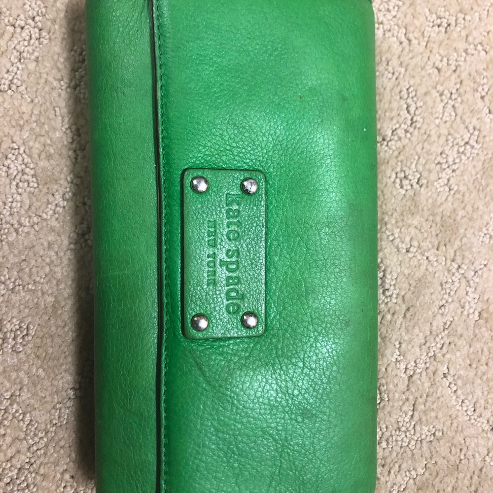 green kate spade wallet